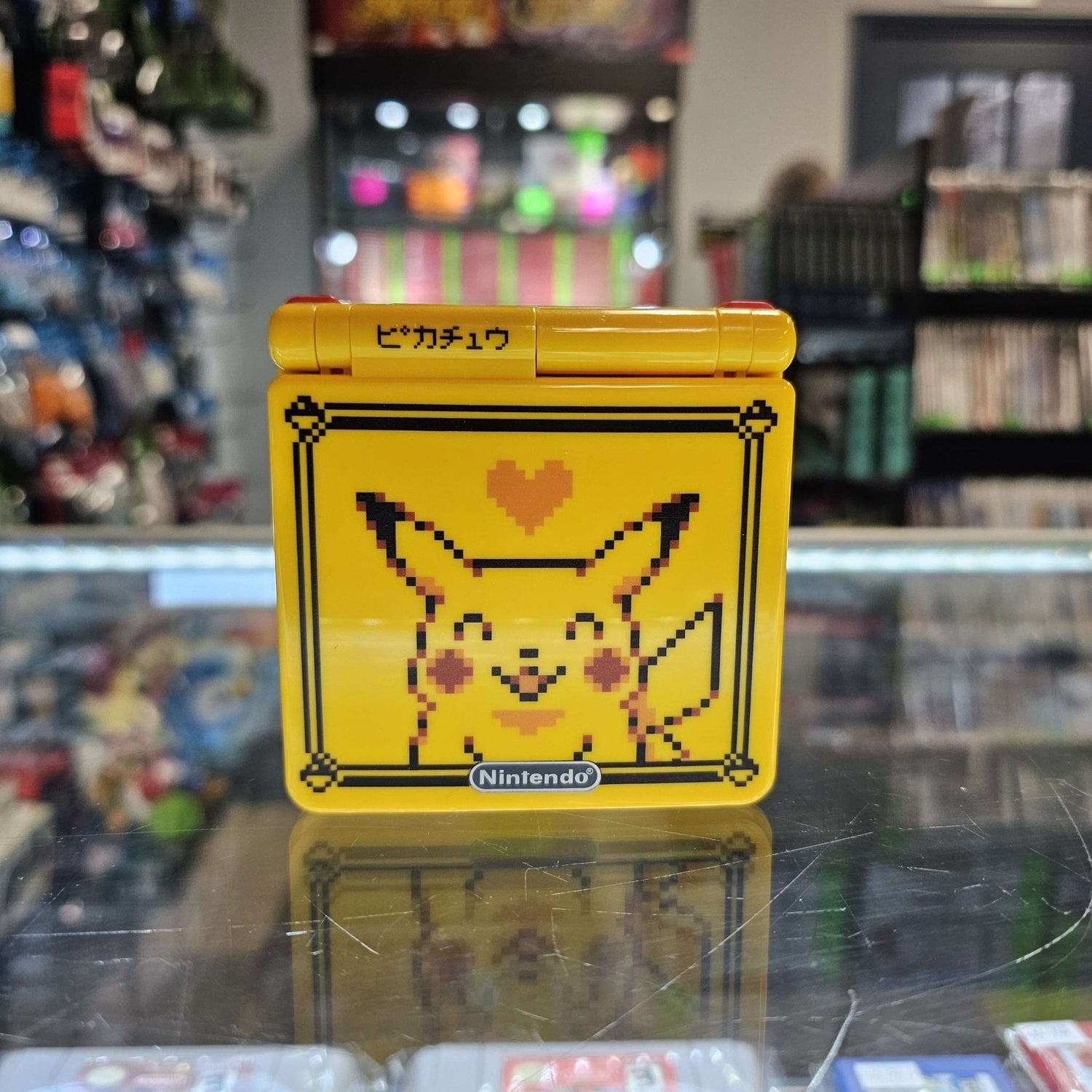 Modded GameBoy Advance SP w/ New IPS Screen & Pikachu Reshell with 15 Brightness Levels! - Retro Island Gaming