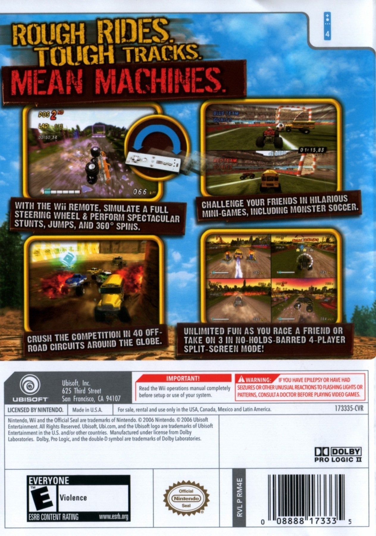 Monster 4X4 World Circuit - Wii - Retro Island Gaming