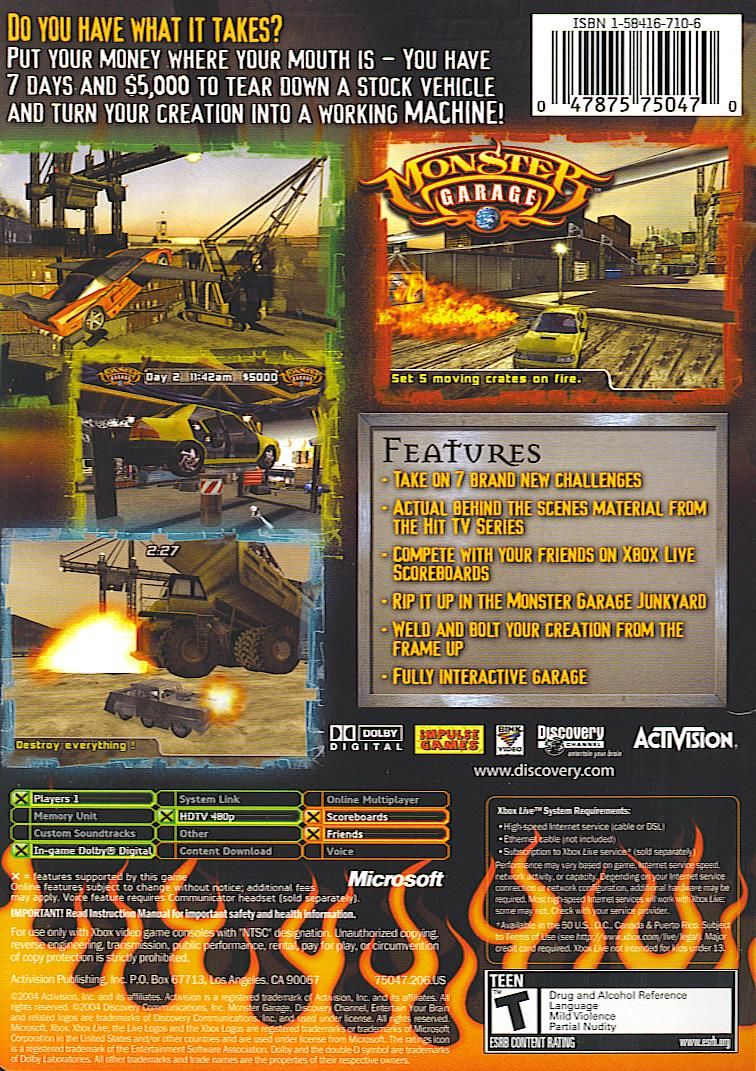 Monster Garage - Xbox - Retro Island Gaming