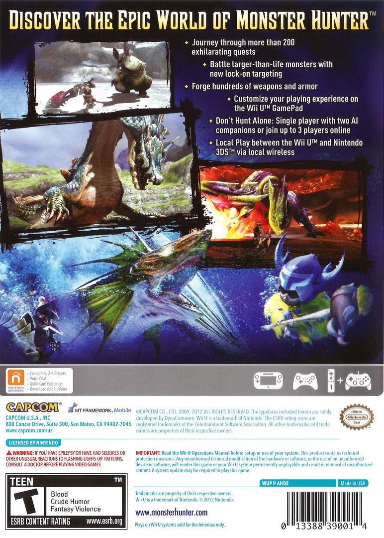 Monster Hunter 3 Ultimate - Wii U - Retro Island Gaming