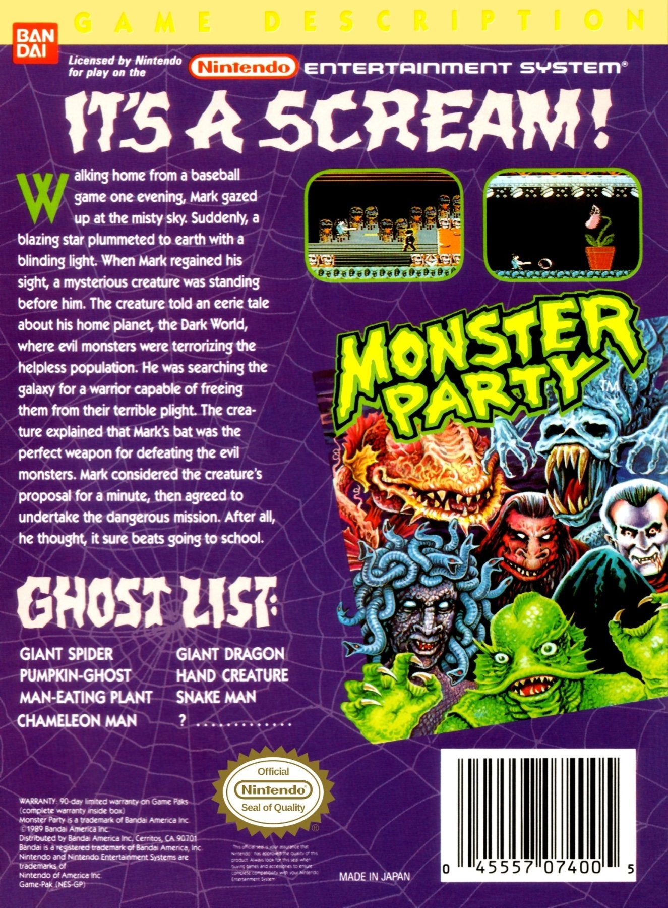 Monster Party - NES - Retro Island Gaming