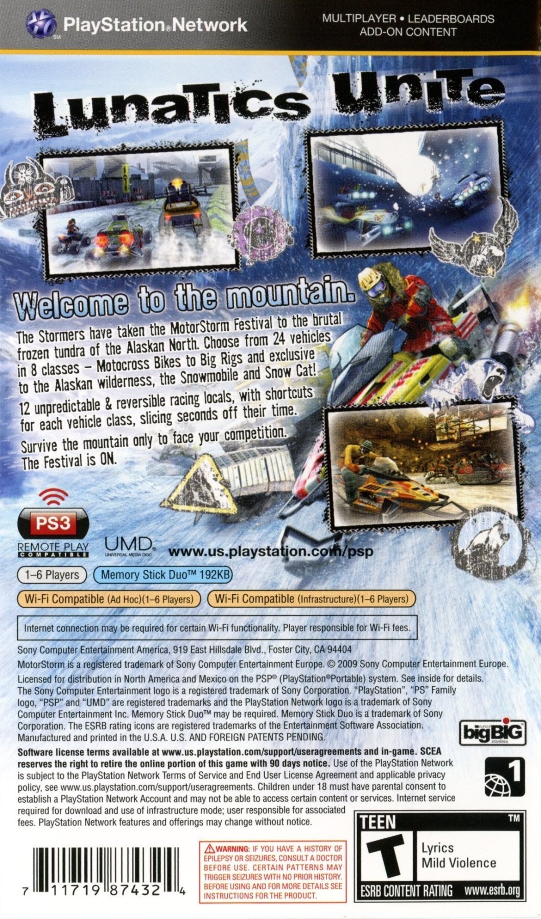 MotorStorm: Arctic Edge - PSP - Retro Island Gaming