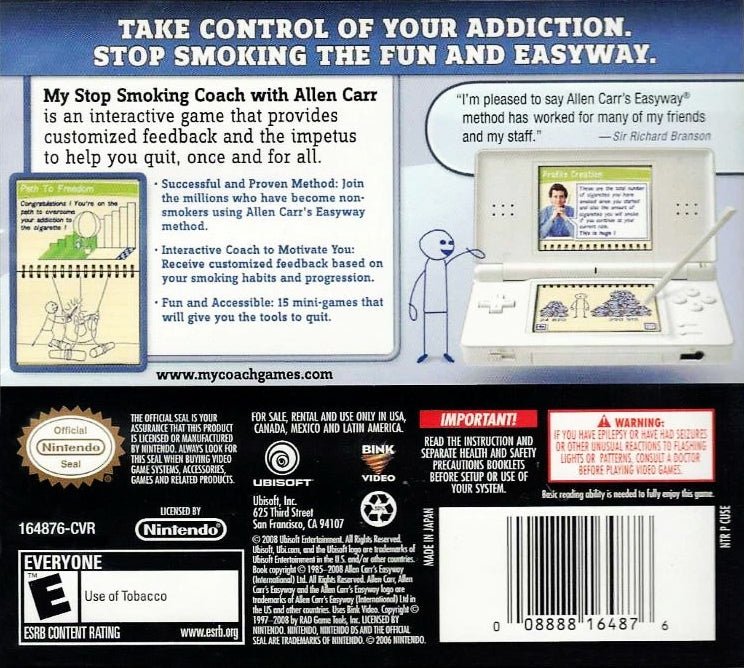 My Stop Smoking Coach - Nintendo DS - Retro Island Gaming