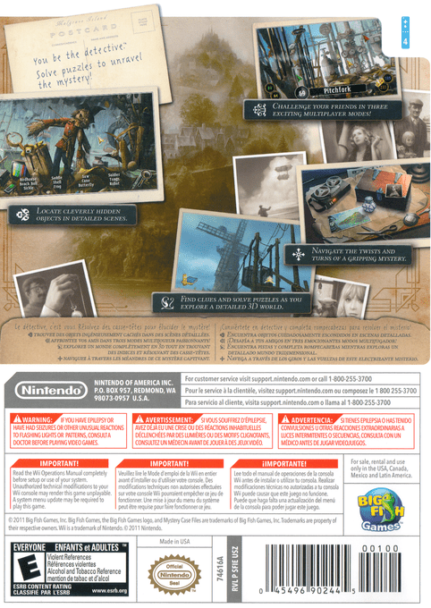 Mystery Case Files: The Malgrave Incident - Wii - Retro Island Gaming