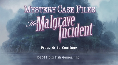 Mystery Case Files: The Malgrave Incident - Wii - Retro Island Gaming