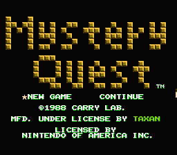 Mystery Quest - NES - Retro Island Gaming