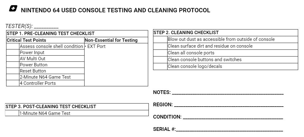 Nintendo 64 System - Certified Tested & Cleaned