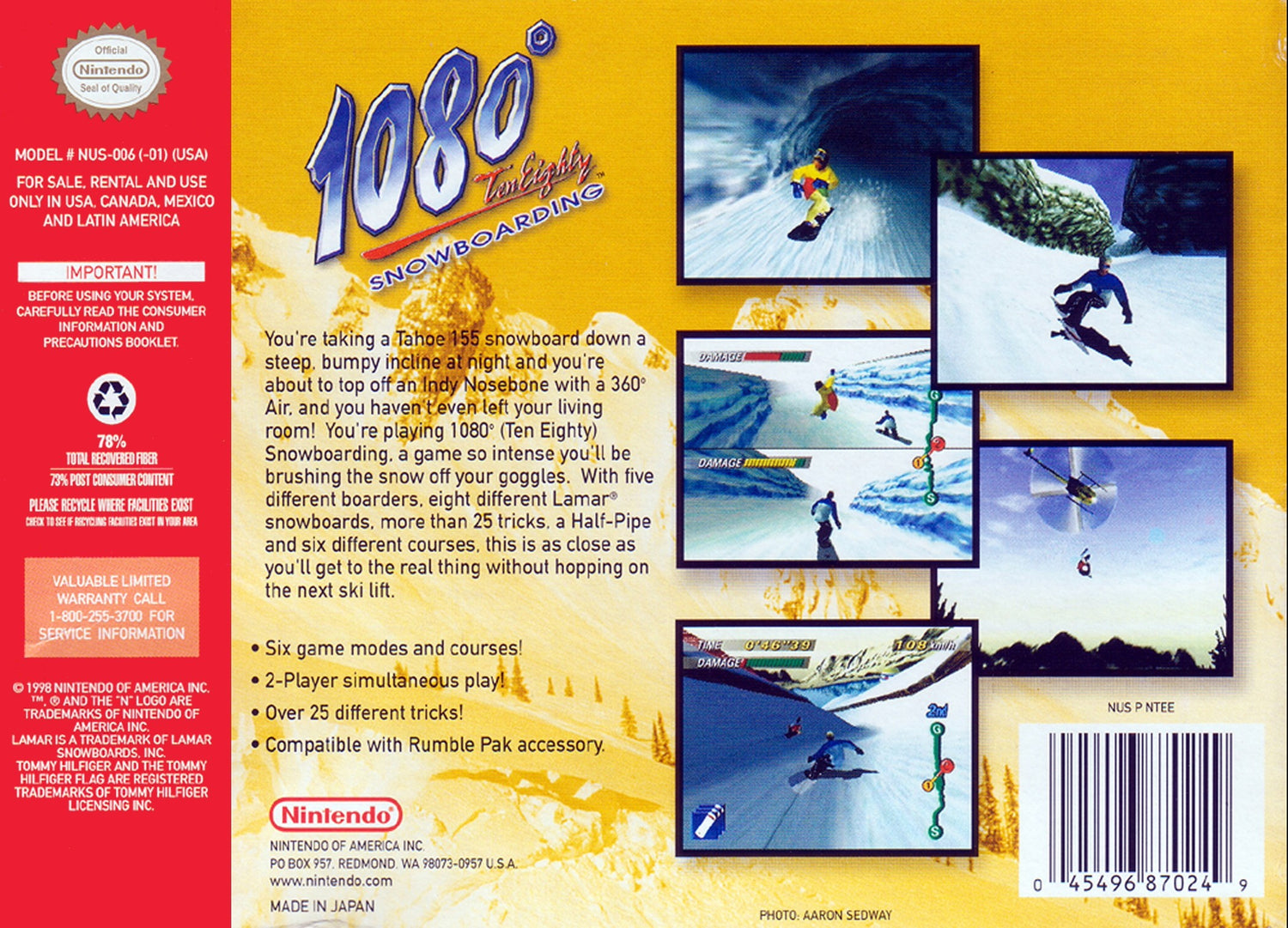 1080 Snowboarding - Nintendo 64
