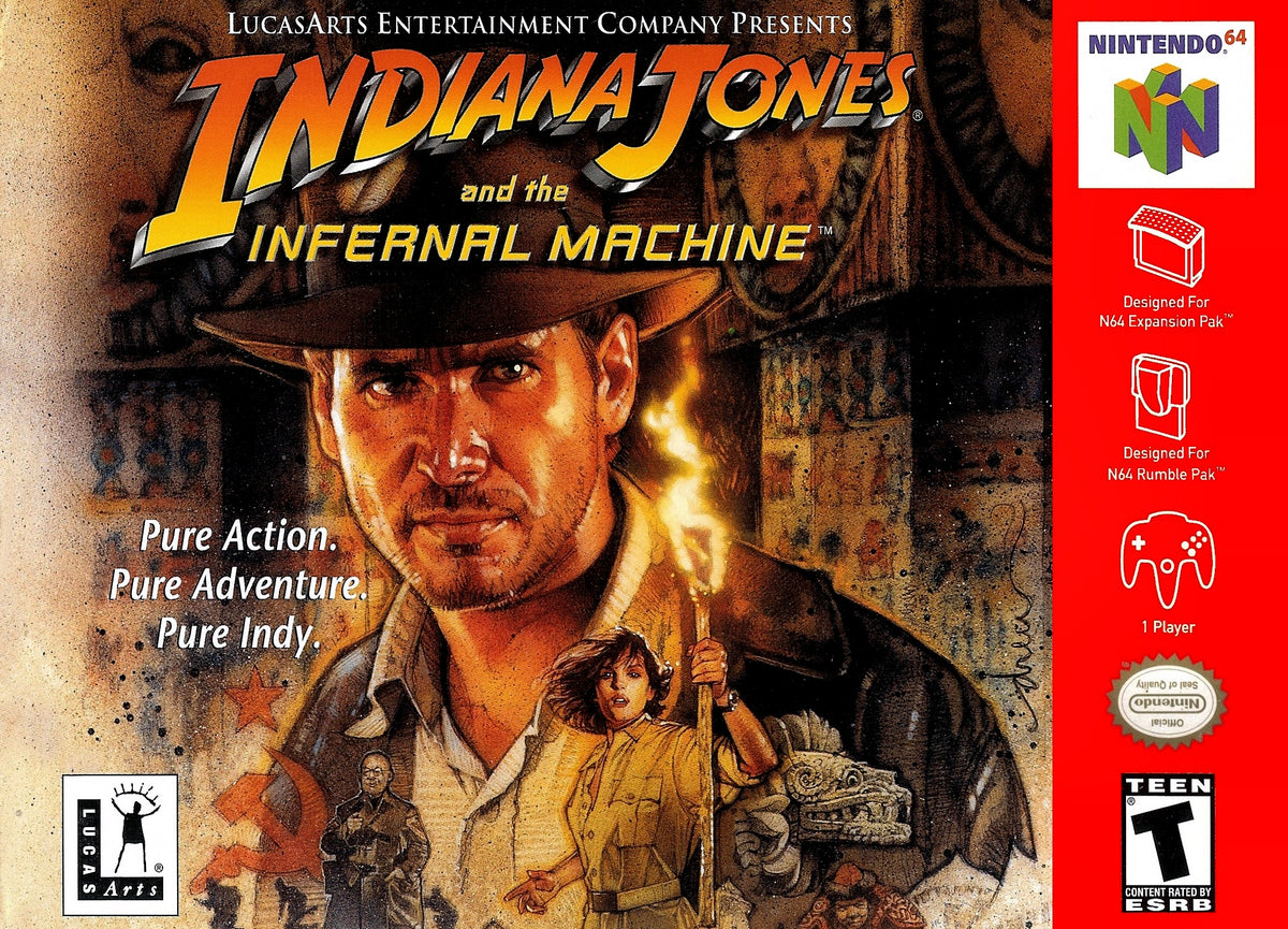Indiana Jones Infernal Machine - Nintendo 64 - Retro Island Gaming