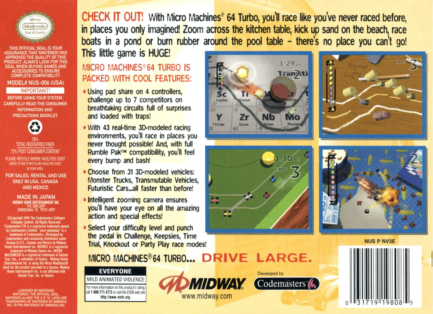 Micro Machines - Nintendo 64