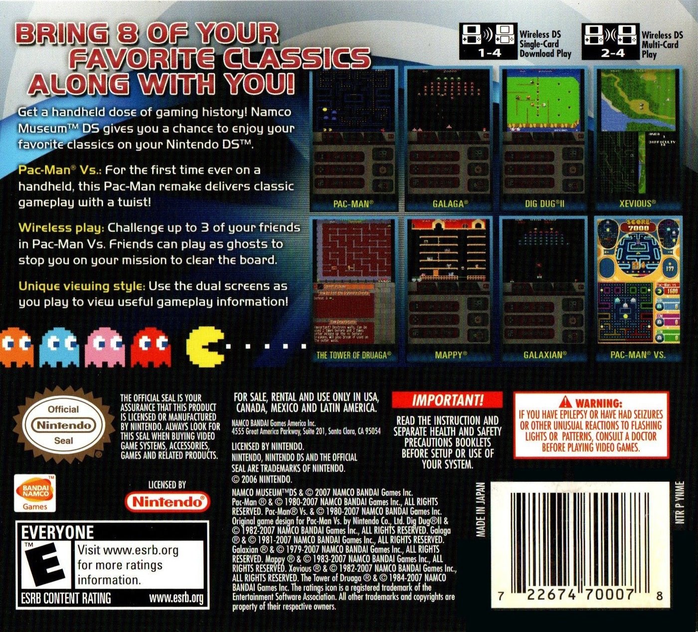 Namco Museum - Nintendo DS - Retro Island Gaming