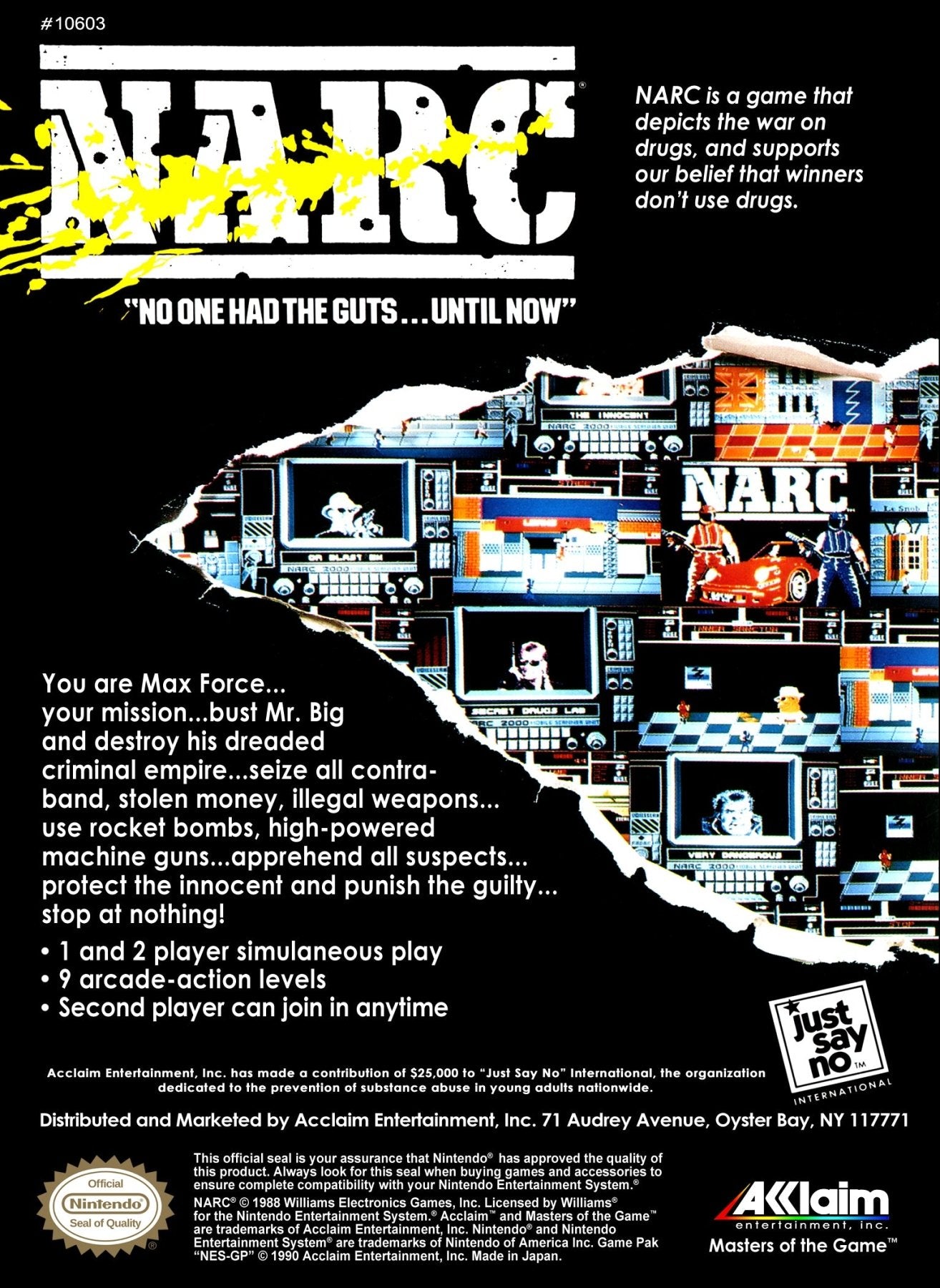 NARC - NES - Retro Island Gaming