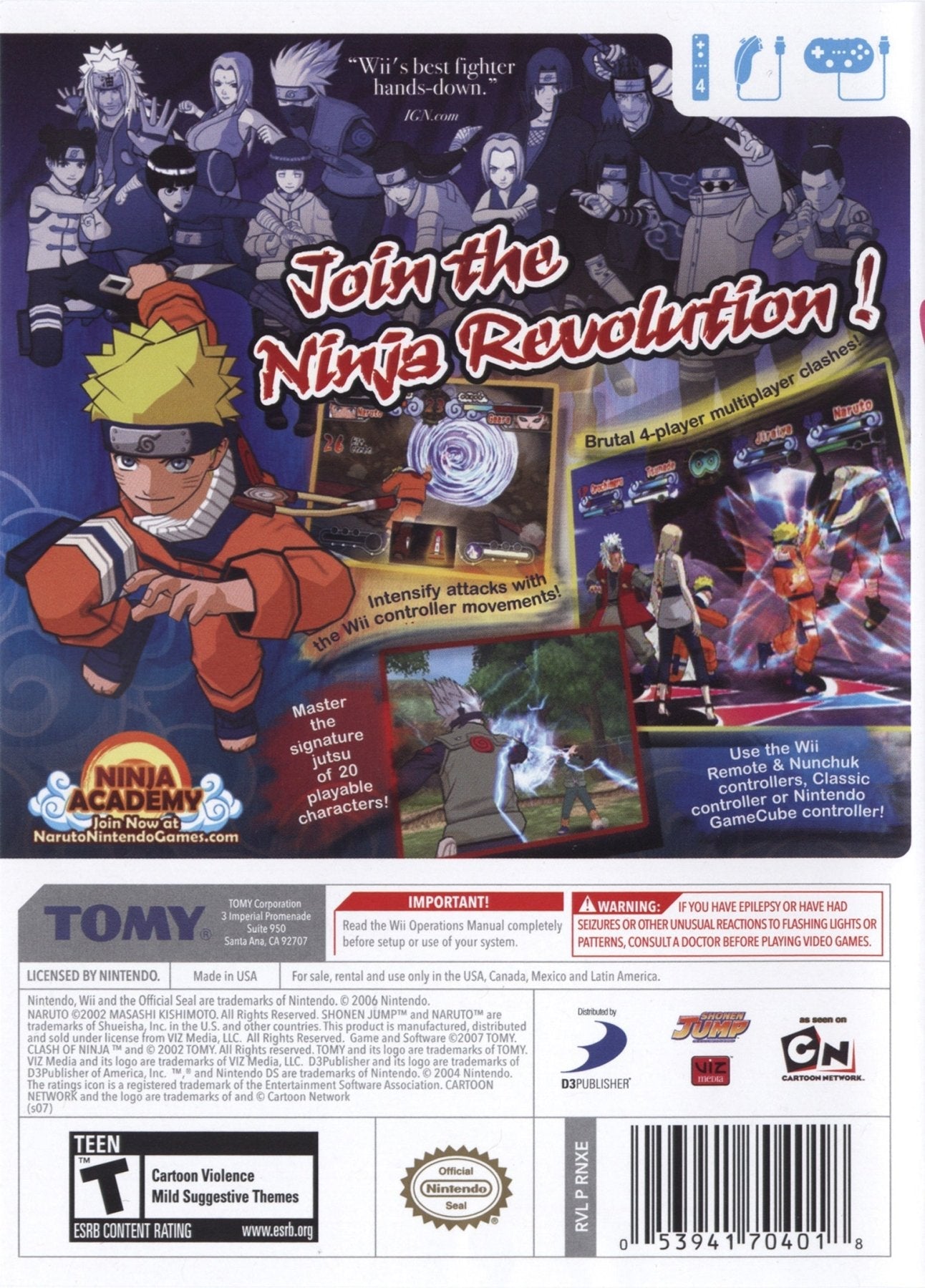 Naruto Clash of Ninja Revolution - Wii - Retro Island Gaming
