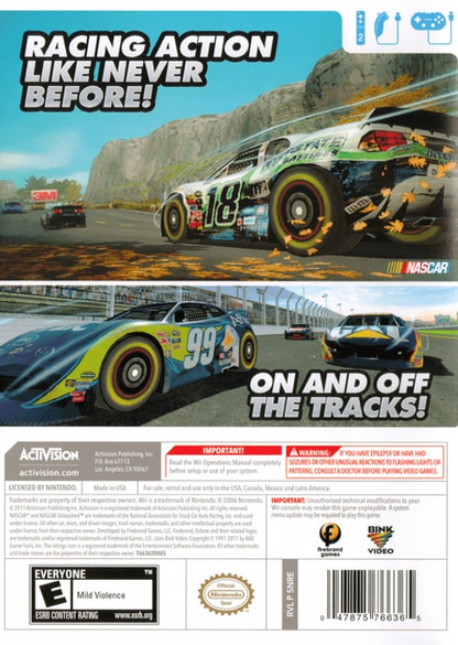 NASCAR Unleashed - Wii - Retro Island Gaming