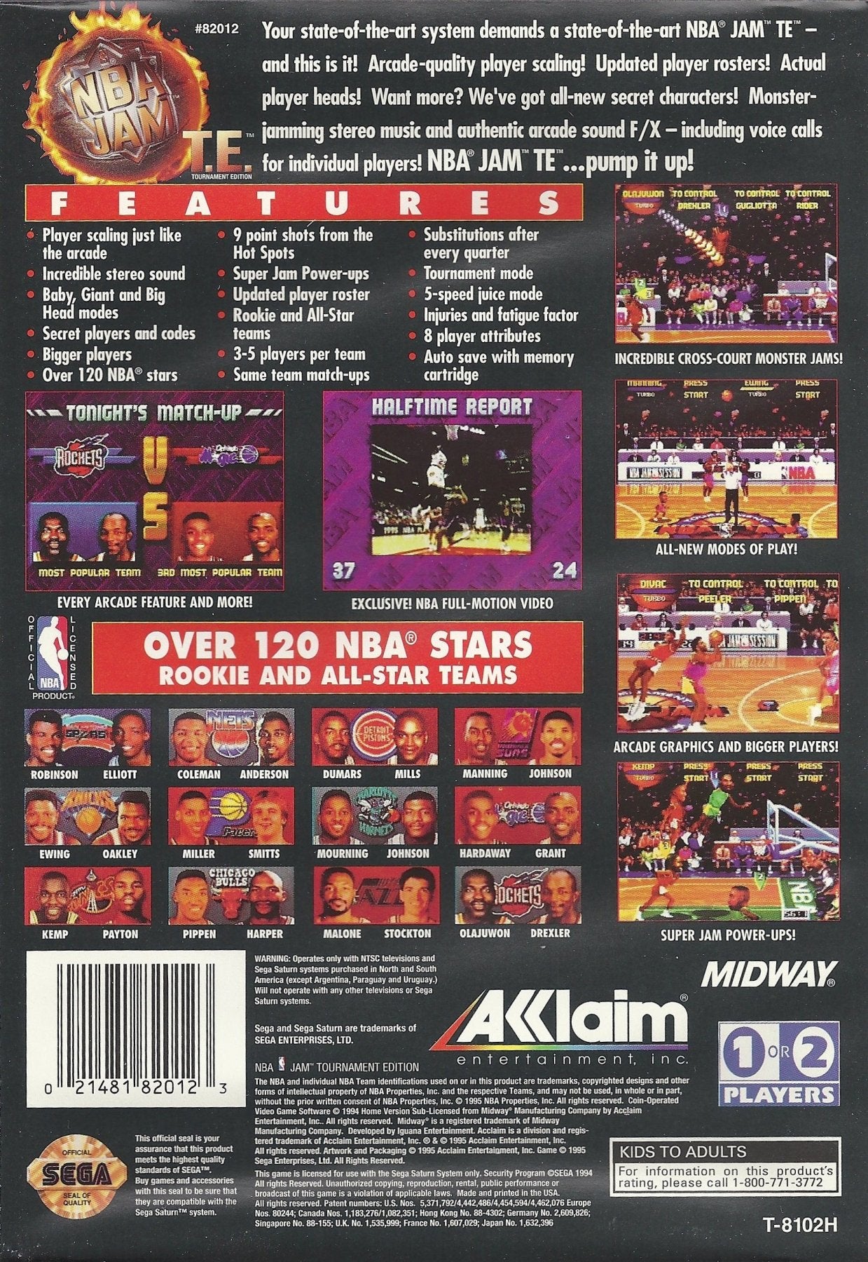 NBA Jam Tournament Edition - Sega Saturn - Retro Island Gaming