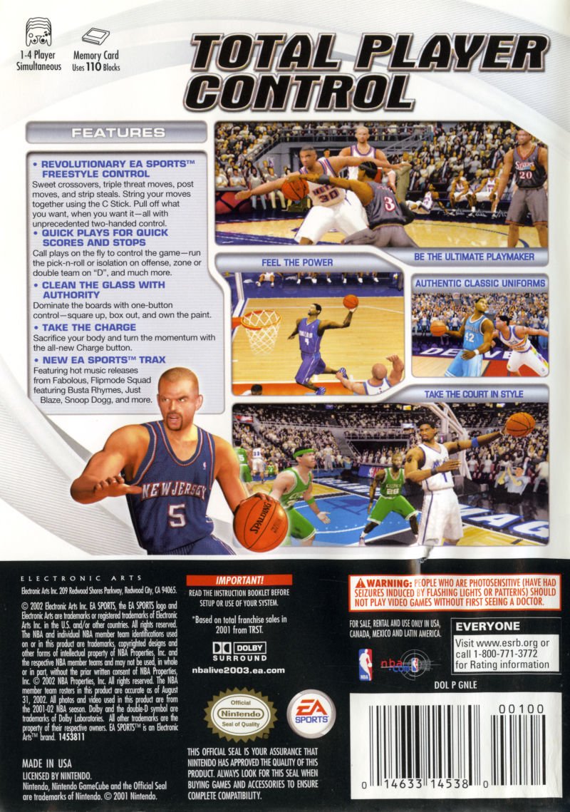 NBA Live 2003 - Gamecube - Retro Island Gaming