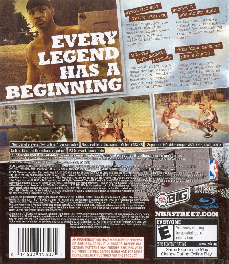 NBA Street Homecourt - Playstation 3 - Retro Island Gaming