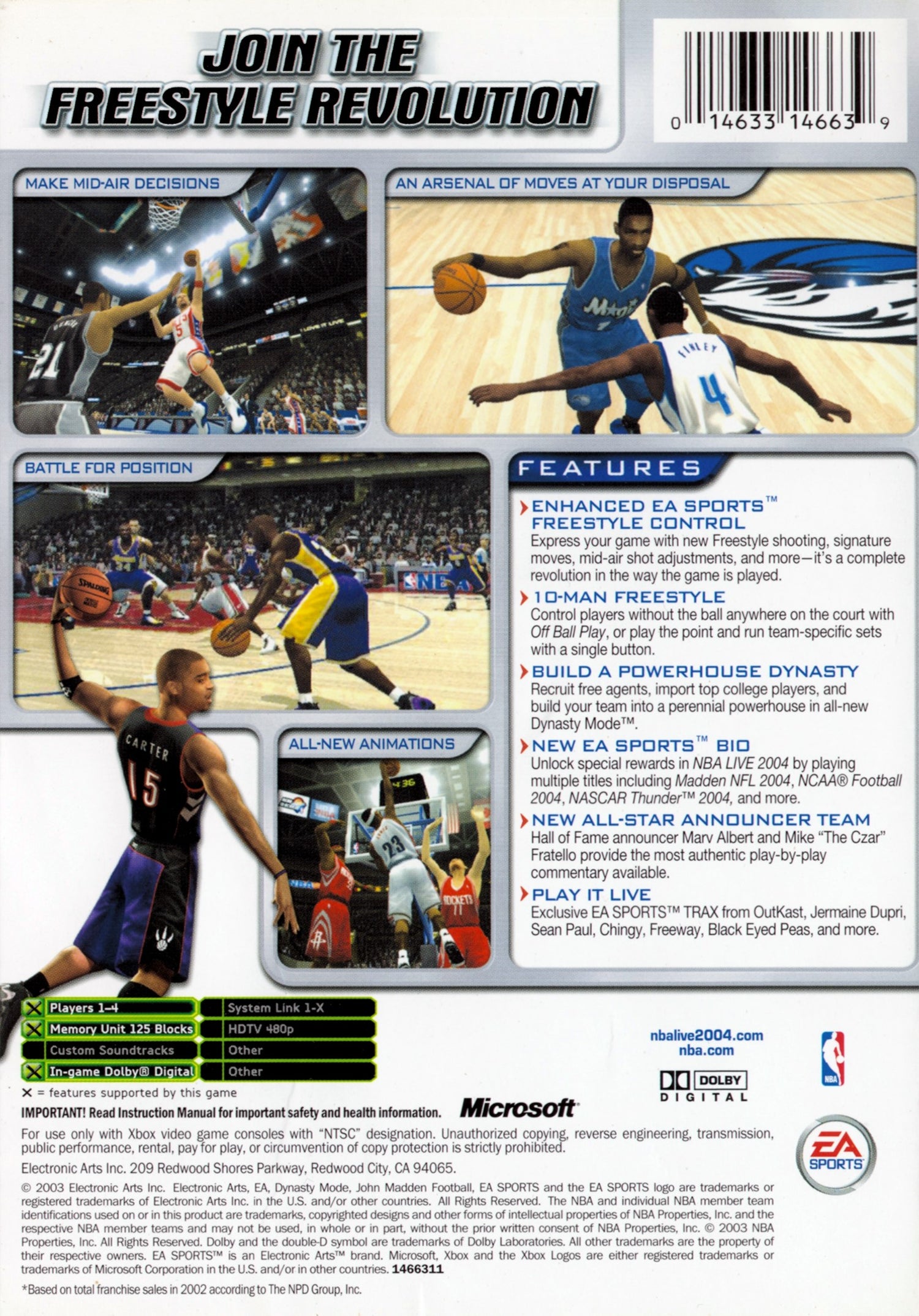 NBA Live 2004 - Xbox