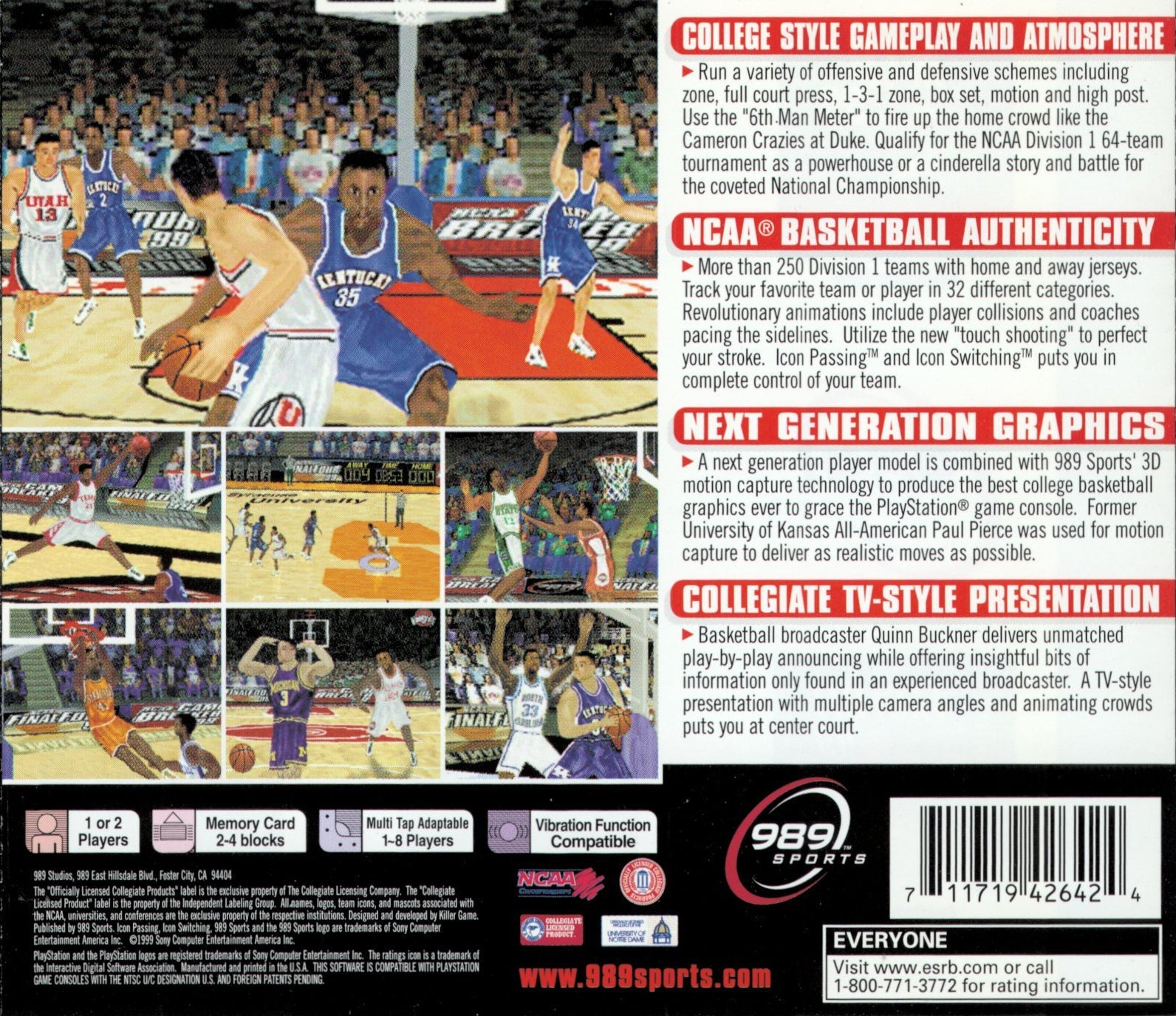 NCAA Final Four 99 - Playstation - Retro Island Gaming