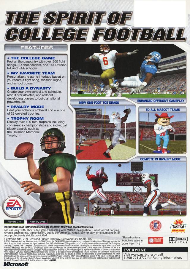 NCAA Football 2003 - Xbox - Retro Island Gaming