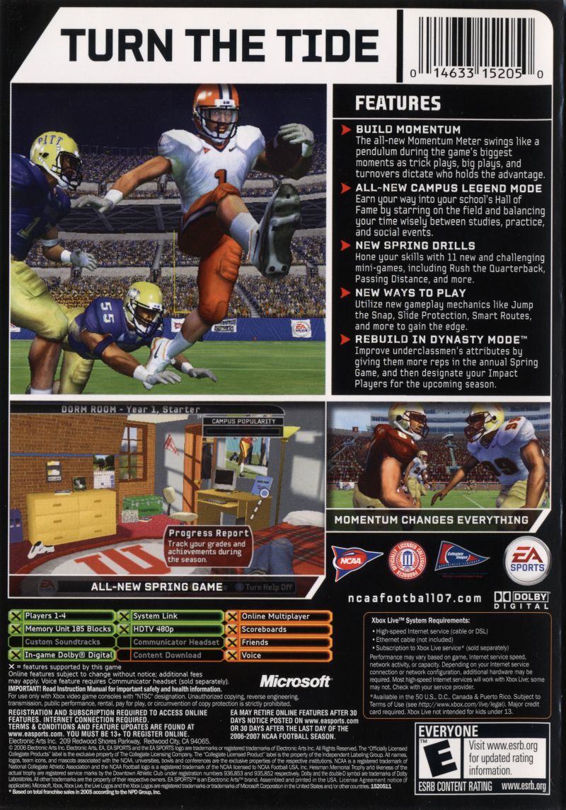 NCAA Football 2007 - Xbox - Retro Island Gaming