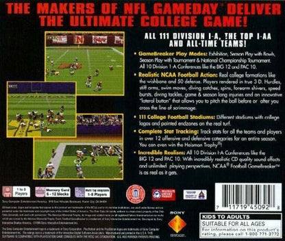 NCAA Gamebreaker - Playstation - Retro Island Gaming