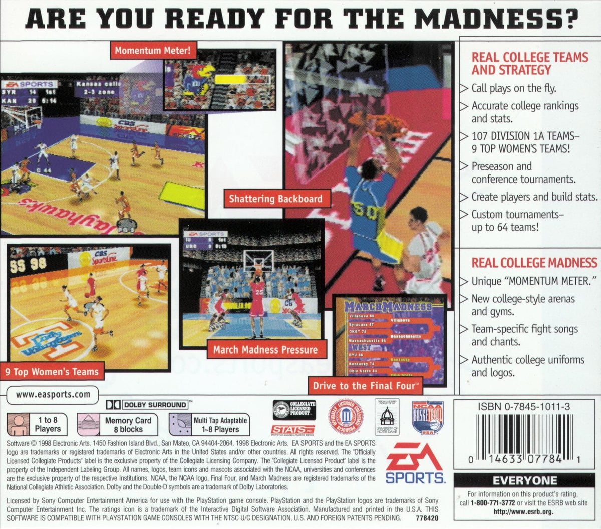 NCAA March Madness 98 - Playstation - Retro Island Gaming