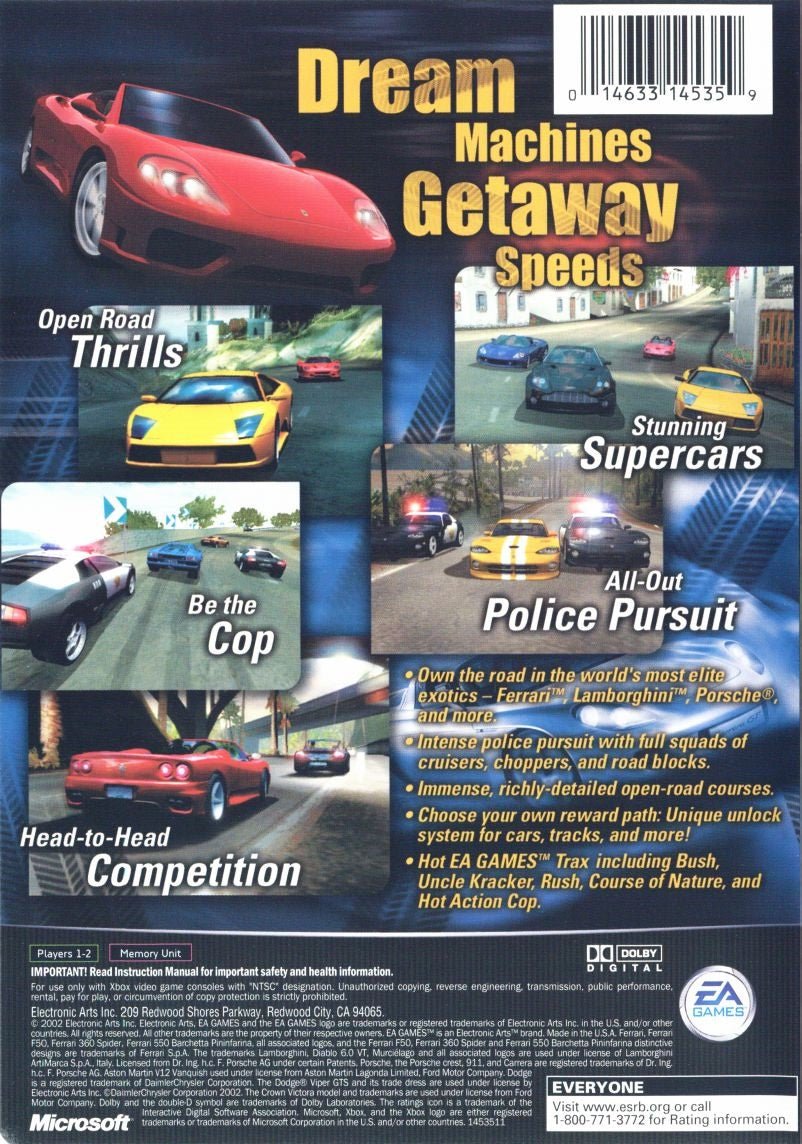 Need for Speed Hot Pursuit 2 [Platinum Hits] - Xbox - Retro Island Gaming