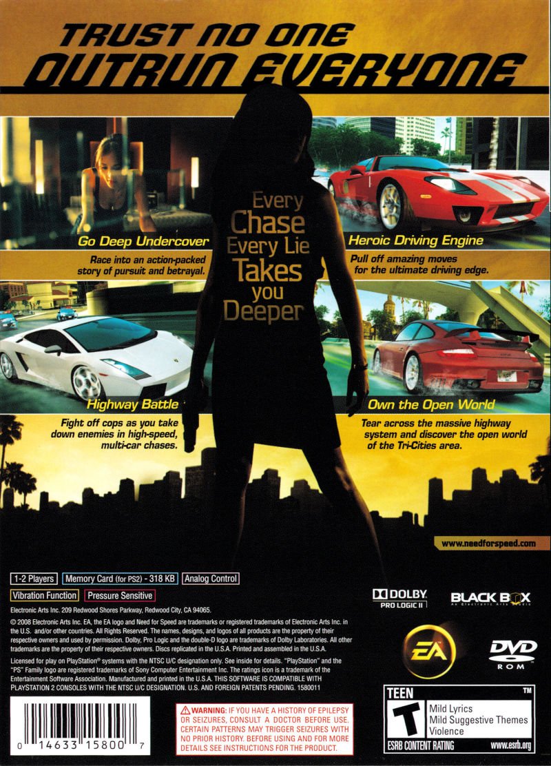 Need for Speed Undercover [Greatest Hits] - Playstation 2 - Retro Island Gaming