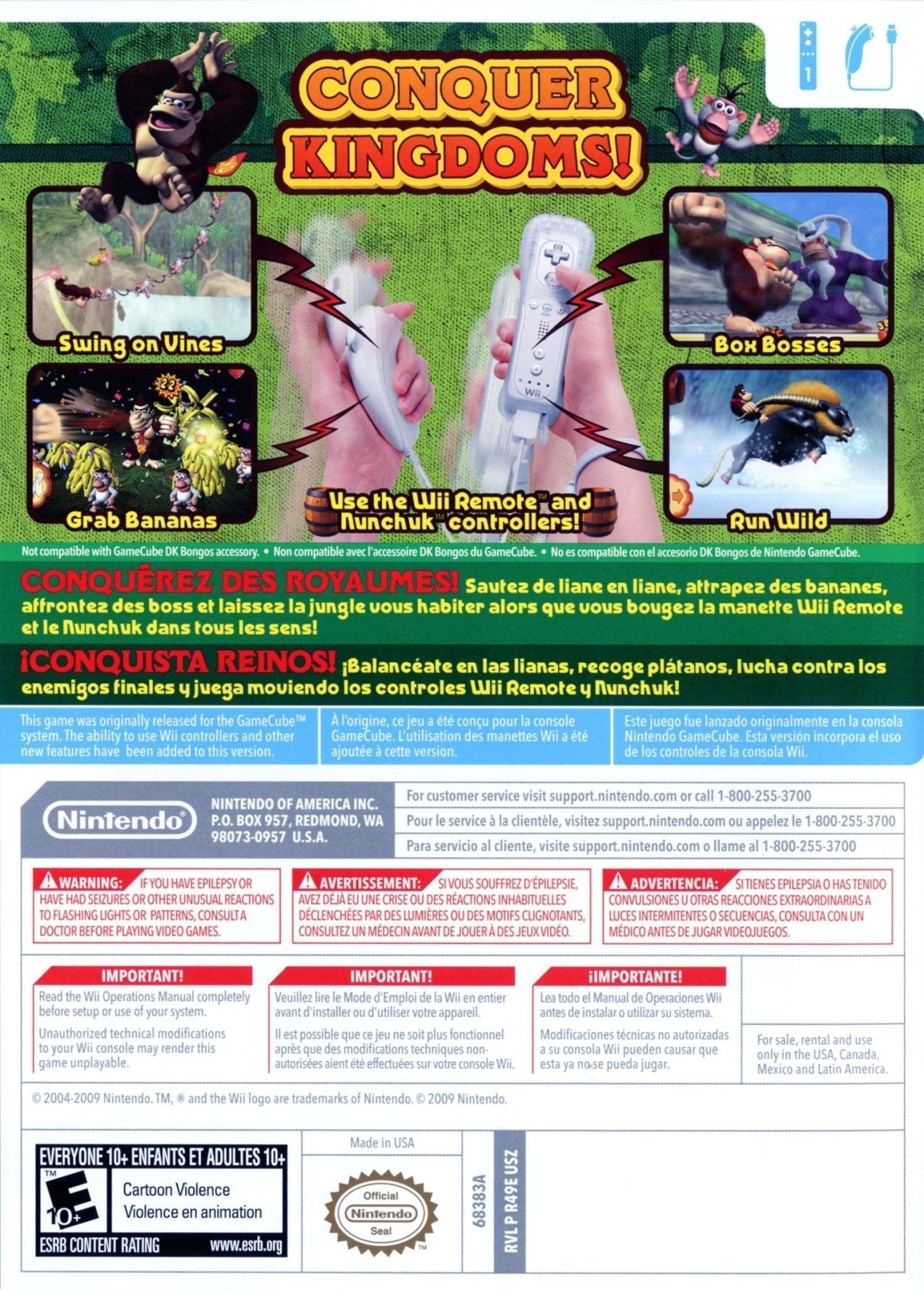 New Play Control: Donkey Kong Jungle Beat - Wii - Retro Island Gaming