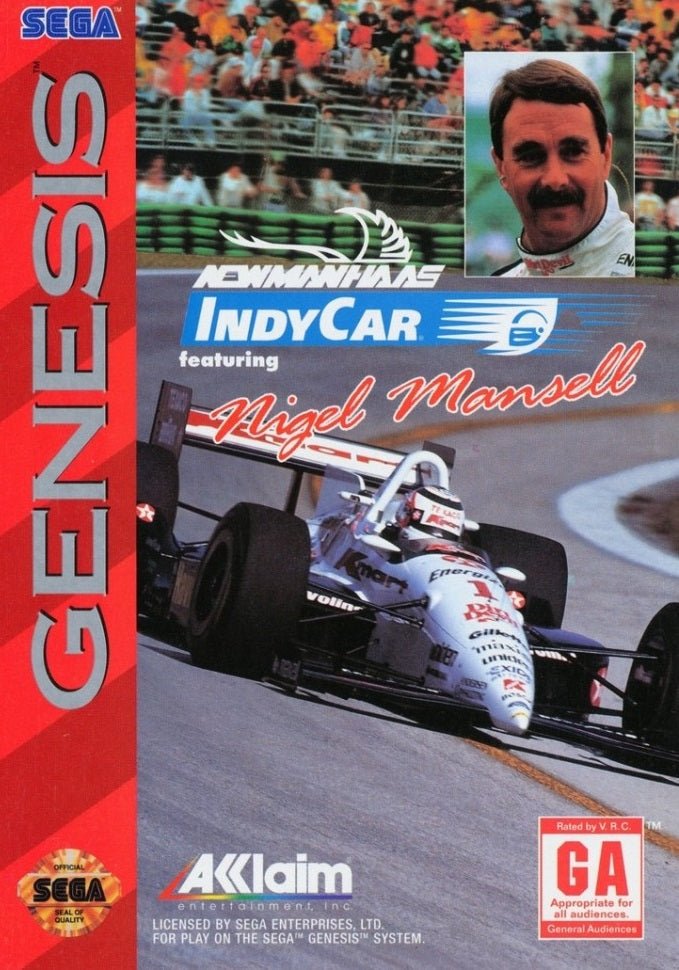 Newman - Haas IndyCar - Sega Genesis - Retro Island Gaming
