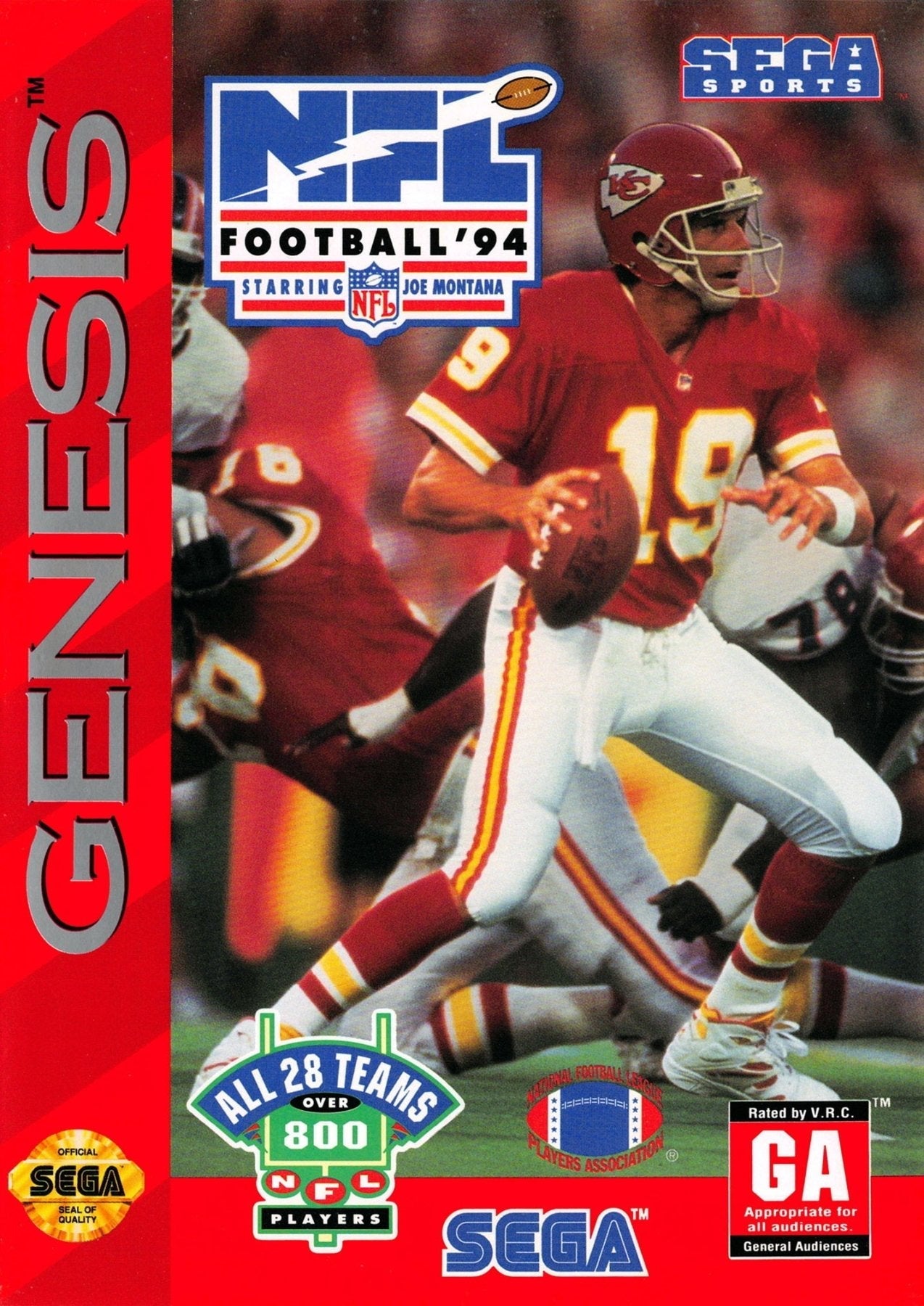 NFL Football '94 Starring Joe Montana - Sega Genesis - Retro Island Gaming
