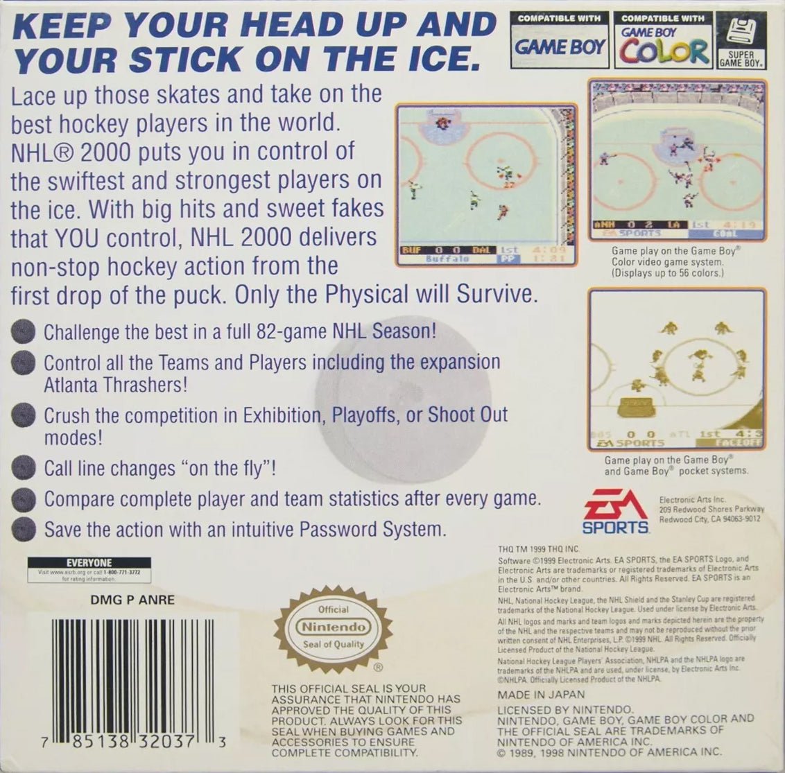 NHL 2000 - GameBoy Color - Retro Island Gaming