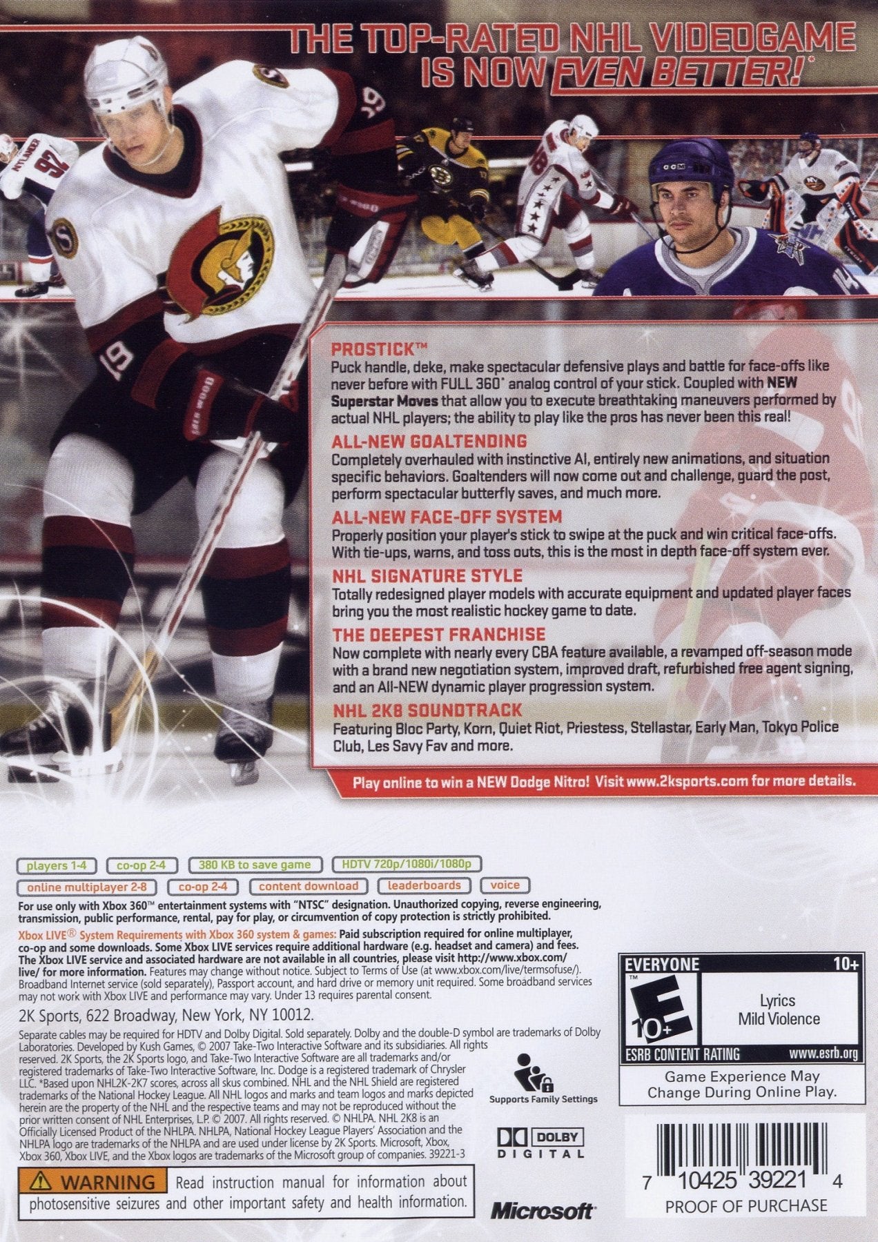 NHL 2K8 - Xbox 360 - Retro Island Gaming