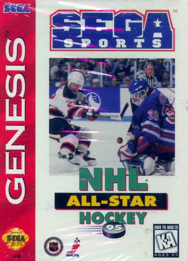 NHL All - Star Hockey 95 - Sega Genesis - Retro Island Gaming