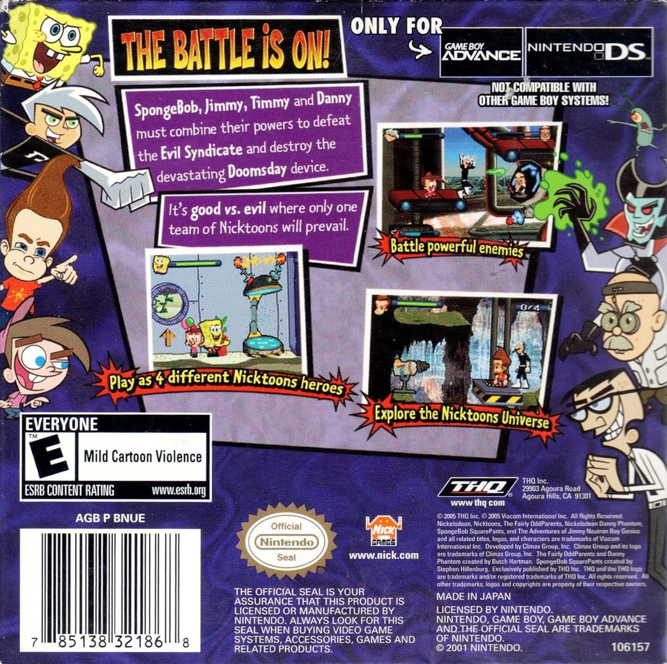 Nicktoons Unite - GameBoy Advance - Retro Island Gaming