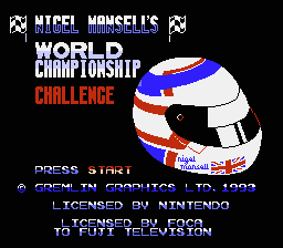 Nigel Mansell's World Championship Racing - NES - Retro Island Gaming