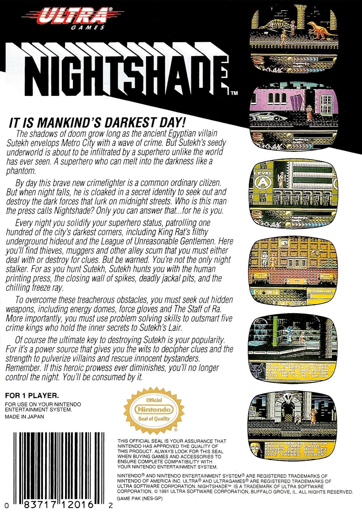 Nightshade - NES - Retro Island Gaming