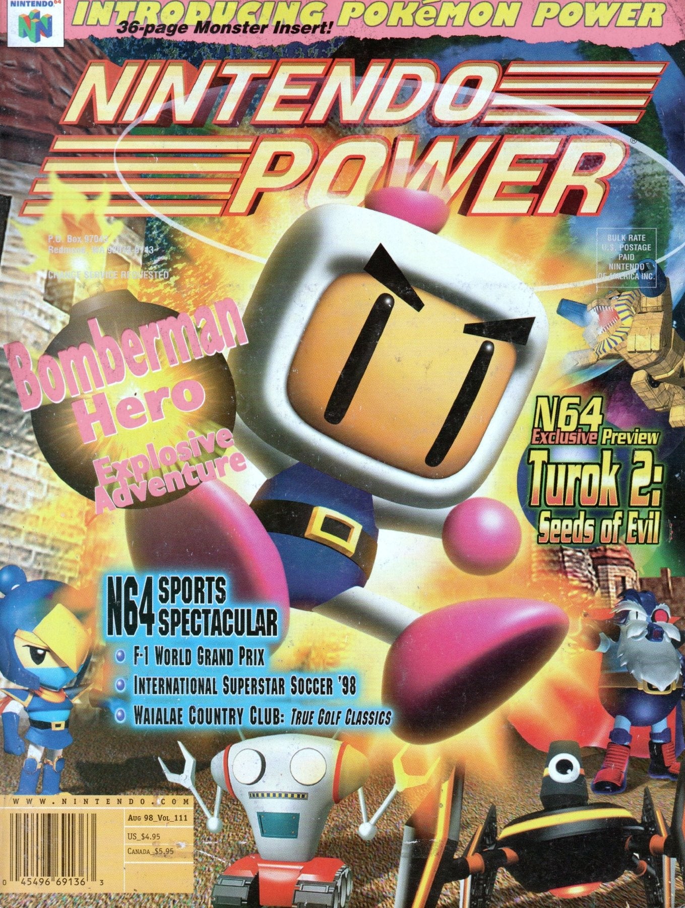 Nintendo Power: August 1998, Volume 111 - Magazine - Retro Island Gaming