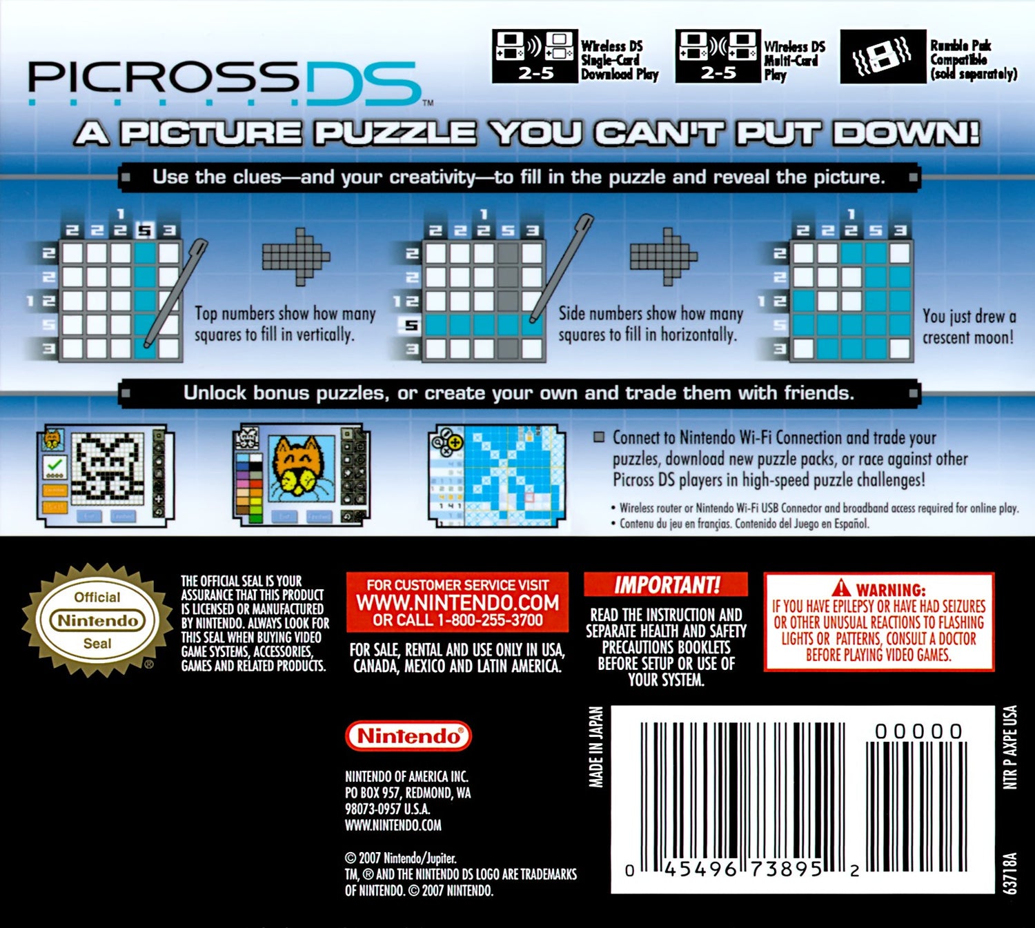 Picross DS - Nintendo DS