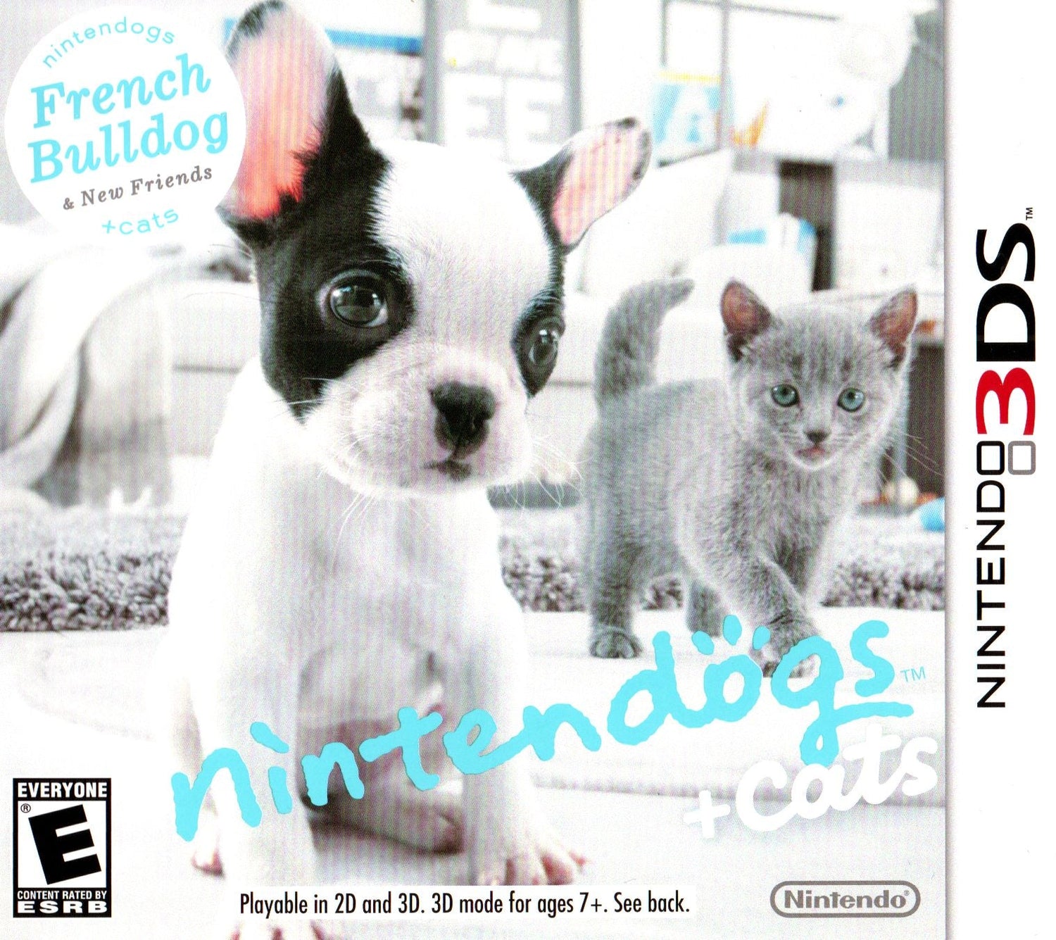 Nintendogs + Cats: French Bulldog & New Friends - Nintendo 3DS - Retro Island Gaming