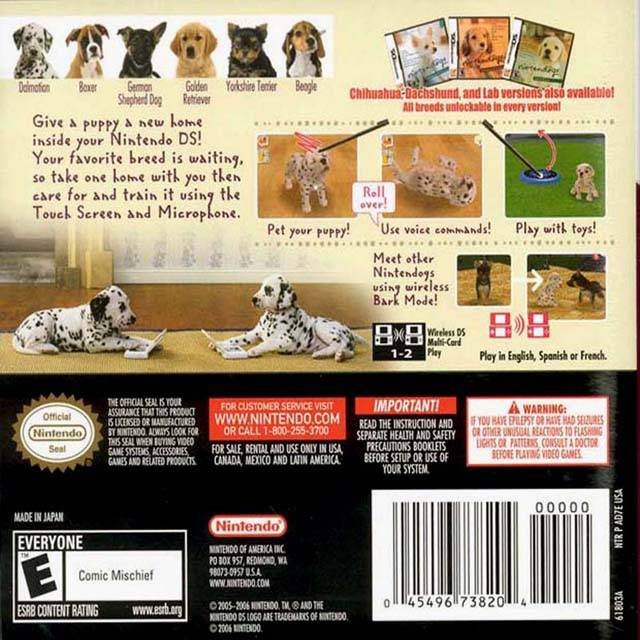 Nintendogs Dalmatian and Friends - Nintendo DS - Retro Island Gaming