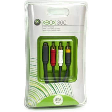Xbox 360 S-Video AV Cable (OEM - New) - Retro Island Gaming