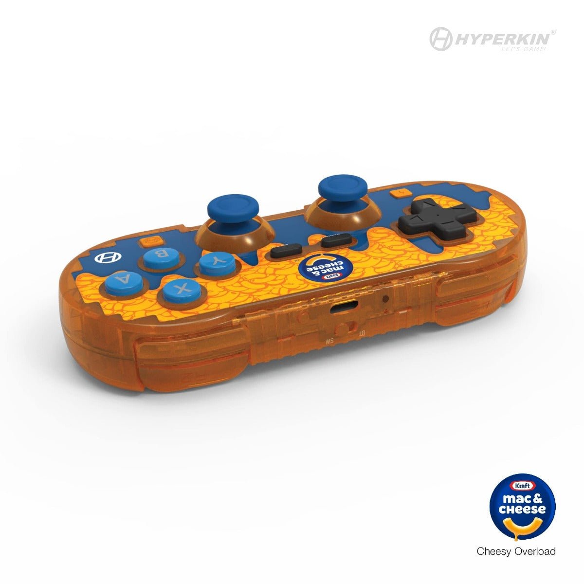 Official Kraft Mac & Cheese Limited Edition Pixel Art Bluetooth Controller (Cheesey Overload) - Retro Island Gaming