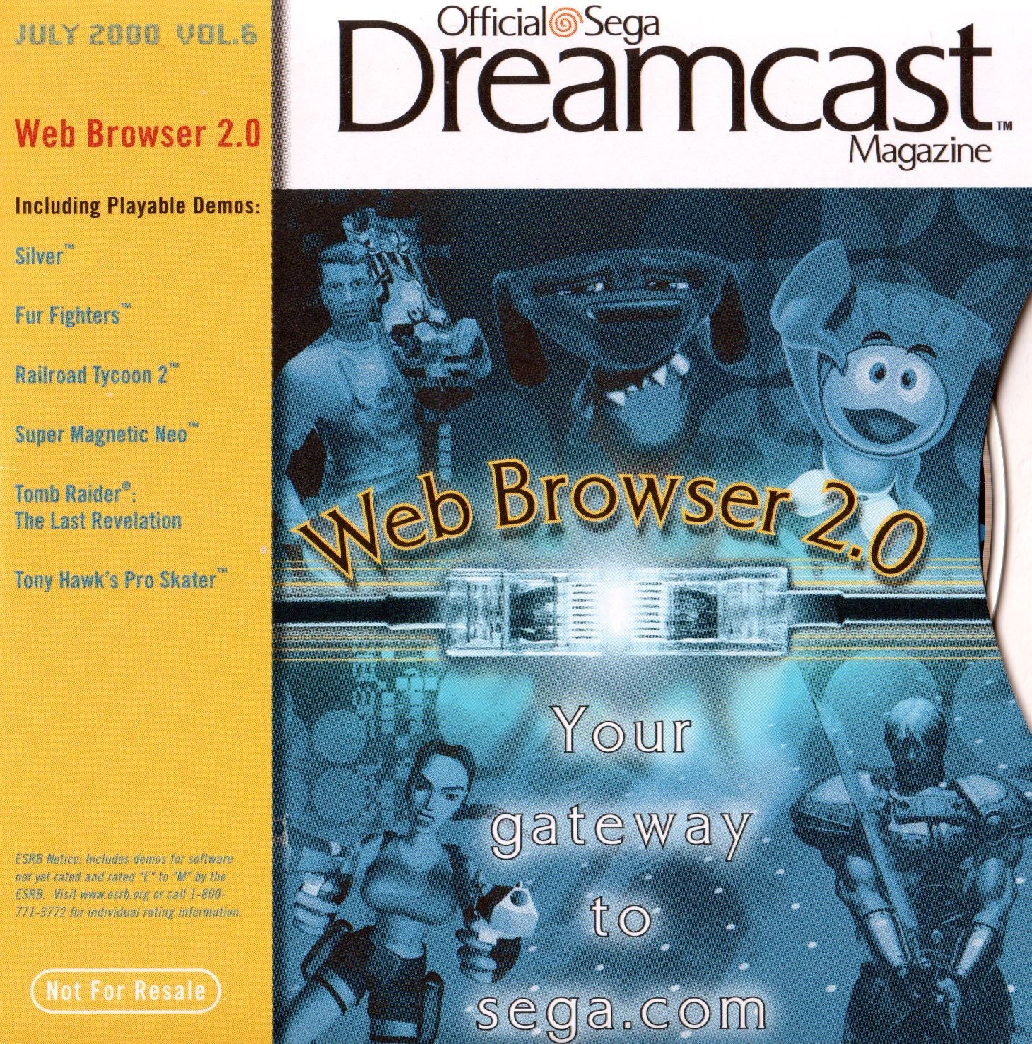 Official Sega Dreamcast Magazine Disc Volume 6 July 2000 - Sega Dreamcast - Retro Island Gaming