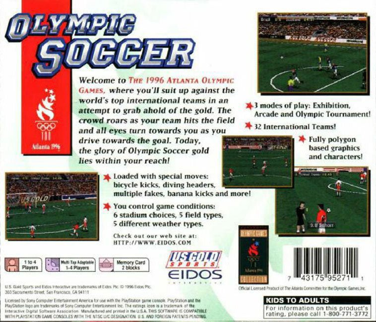 Olympic Soccer - Playstation - Retro Island Gaming