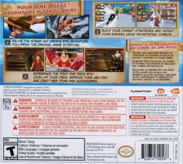 One Piece: Romance Dawn - Nintendo 3DS - Retro Island Gaming