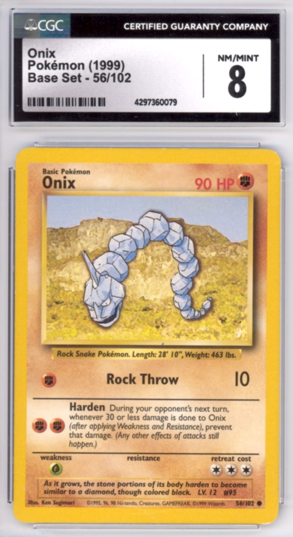 Onix #56 - Pokemon Base Set - Retro Island Gaming