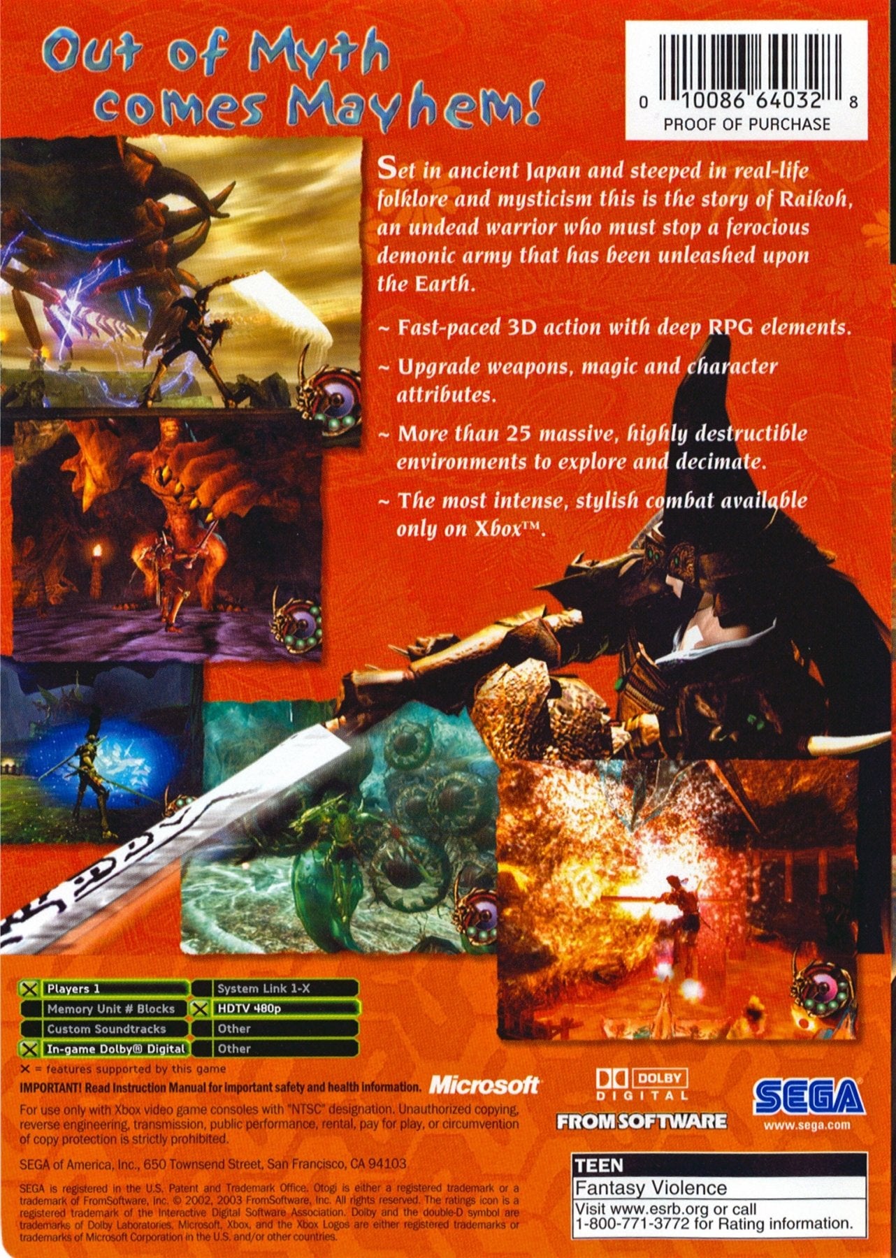Otogi Myth of Demons - Xbox - Retro Island Gaming