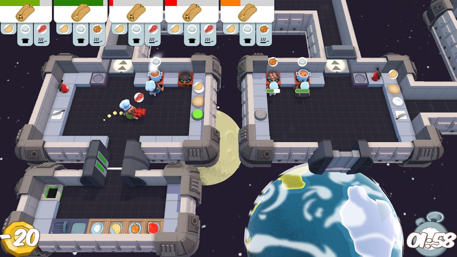 Overcooked + Overcooked 2 - Playstation 4 - Retro Island Gaming